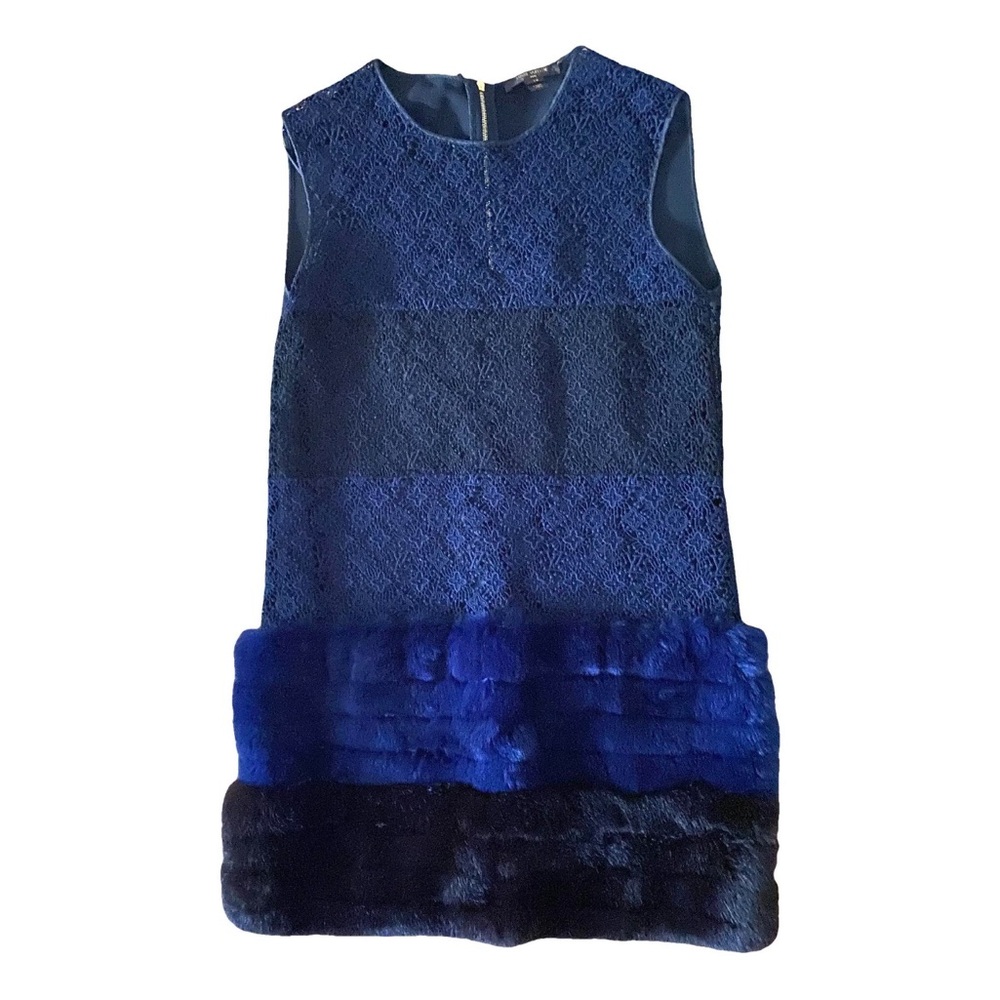Louis Vuitton lace and mink dress